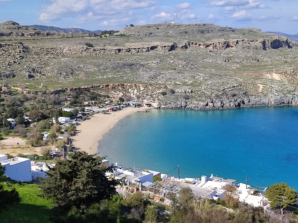 Plaża główna w Lindos