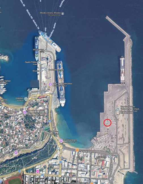 Darmowy parking Akantia Rodos